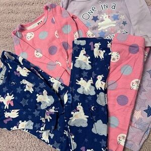 ✔️ The Children’s Place 9-12M Unicorn Pajamas Bundle | 3 Sets